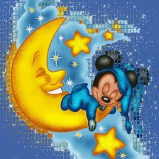 Схема вышивки «Микки»