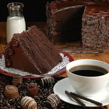 Схема вышивки «Шоколадное утро....»