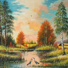 Схема вышивки «Краски осени»