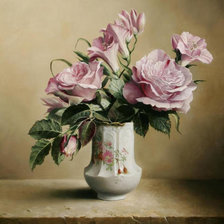 Схема вышивки «Розовый букет»