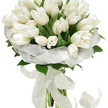 Схема вышивки «Тюльпаны белые»