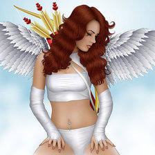 Схема вышивки «ангел»