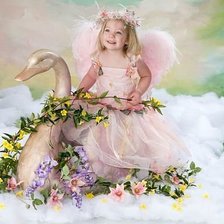 Схема вышивки «ангел»