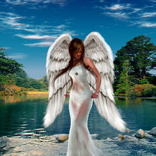 Схема вышивки «ангел»