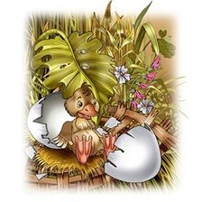 Схема вышивки «утенок»