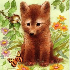 Схема вышивки «Лисёнок»