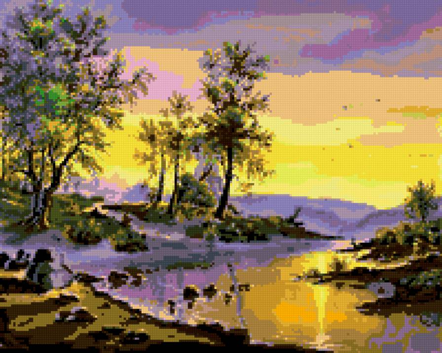 Вечерний пейзаж - предпросмотр