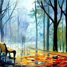 Схема вышивки «Дождь»