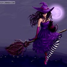 Схема вышивки «ведьмочка»