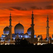 Схема вышивки «Abu Dhabi, United Arab Emirates»