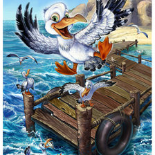 Схема вышивки «чайки»