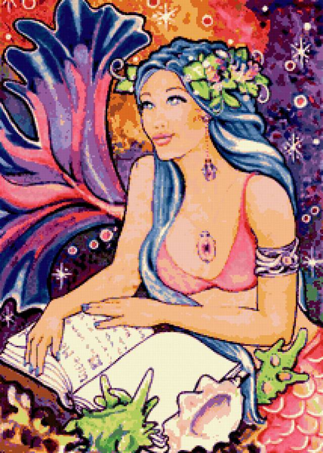 русалка - русалочка, девушка, сказка, фентези, русалки, мифология - предпросмотр