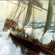 Схема вышивки «парусник»