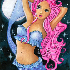 Схема вышивки «русалка»