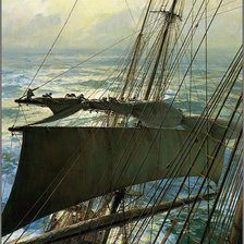 Схема вышивки «парусник»