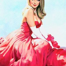 Схема вышивки «В алом»