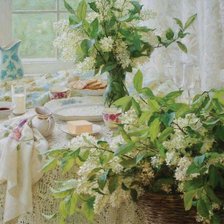 Схема вышивки «черёмуха»