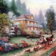 Схема вышивки «Сад»