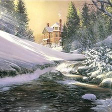 Схема вышивки «Зима»