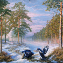 Схема вышивки «Птицы»