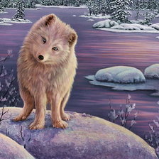 Схема вышивки «Песец»