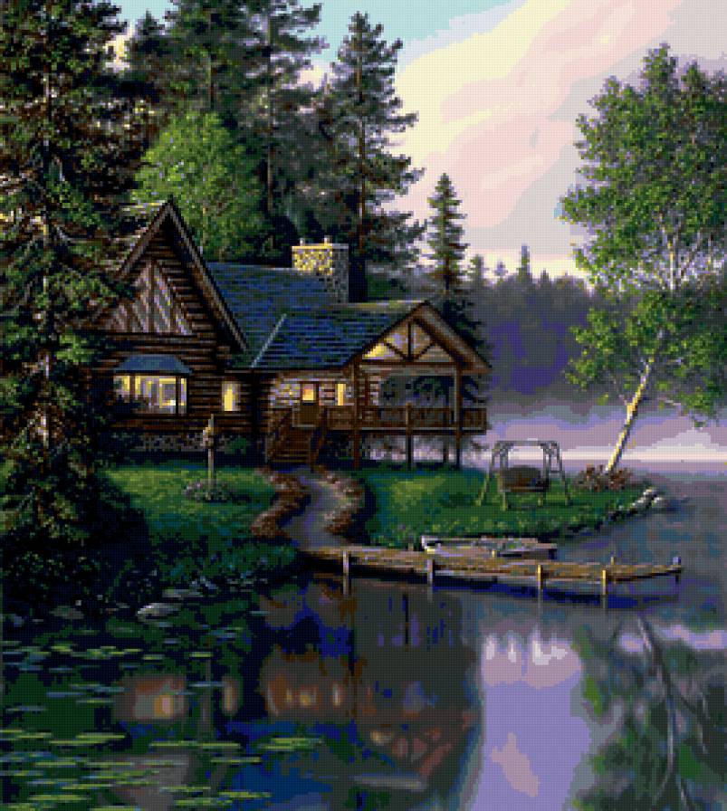 Дом на озере - предпросмотр