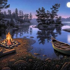 Ночной костер