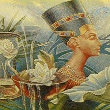 Схема вышивки «нефертити»