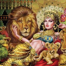 Схема вышивки «царица»