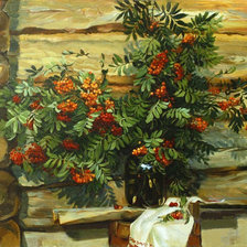 Схема вышивки «Рябина»