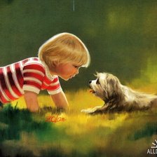 Схема вышивки «Дональд Золан. Дети (4)»