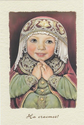 на счастье! - живопись, девочка, дети, портрет - оригинал