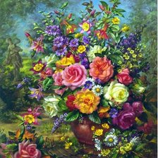 Схема вышивки «букет»