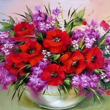 Схема вышивки «Цветы»