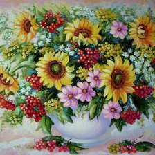 Схема вышивки «Цветы»