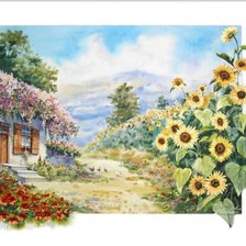 Схема вышивки «Пейзаж»