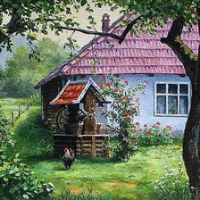 Схема вышивки «пейзаж»