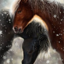 Схема вышивки «лошади»