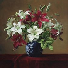 Схема вышивки «лилии»