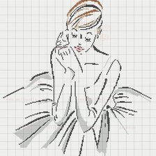 Схема вышивки «Балерина»