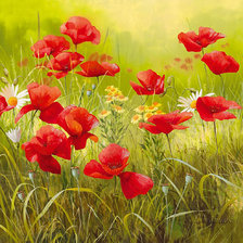 Схема вышивки «луговые цветы»