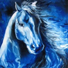 Схема вышивки «лошадь»