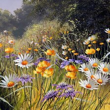 Схема вышивки «луговые цветы»