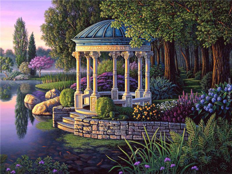 бесетка у воды - оригинал