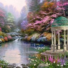 Схема вышивки «бесетка у воды»