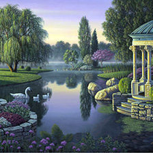 Схема вышивки «бесетка у воды»