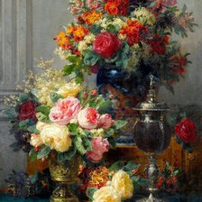 Схема вышивки «цветы»