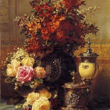 Схема вышивки «цветы»