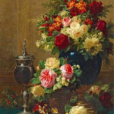 Схема вышивки «цветы»