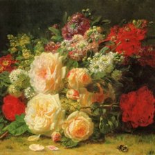 Схема вышивки «цветы»